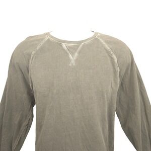 The‎ Normal Brand Mens Gray Raglan Crewneck Sweatshirt Size Large Cotton